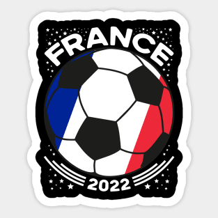 France Flag Soccer Football Team Sticker